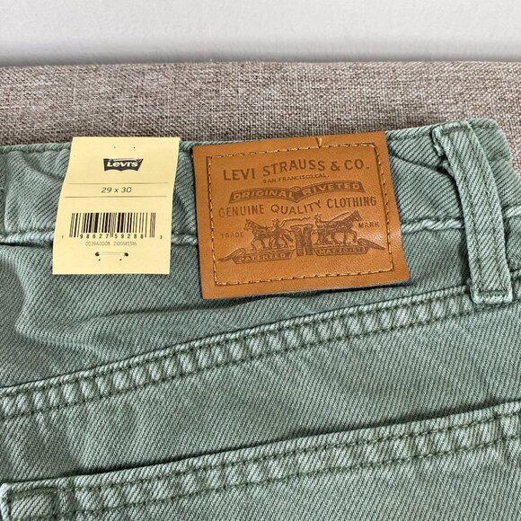 Levi's Premium Baggy Dad Barrel Denim Jeans Women's 29 Mid Rise Green Casual NWT - Picture 8 of 15